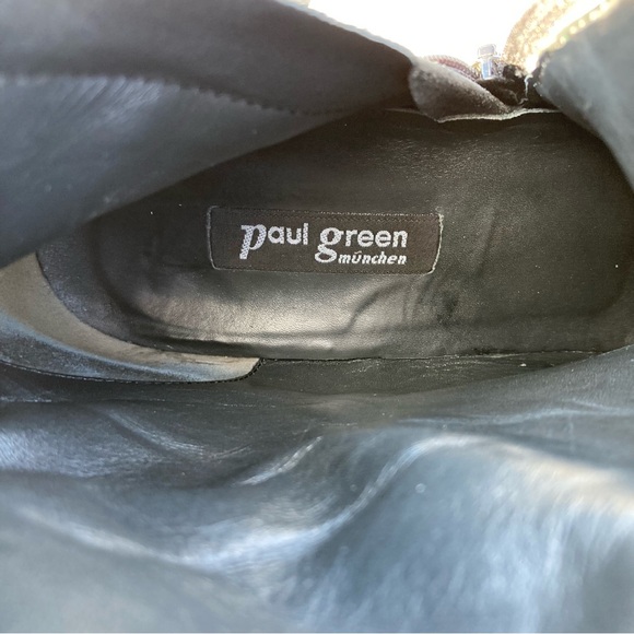 Paul Green, Black Leather Knee-High Boots, Size 9.5 - Picture 10 of 11